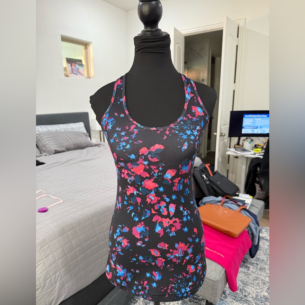 Lululemon Floral Cool Racerback Print Tank Top